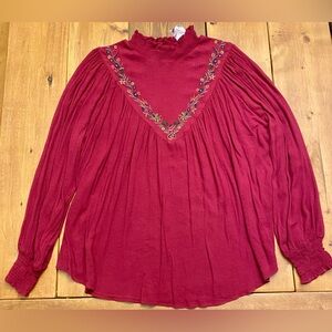 Chic Soul Embroidered Blouse